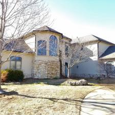 Stucco\Stone Soft Wash With Stone Rust Removal in Tulsa, OK